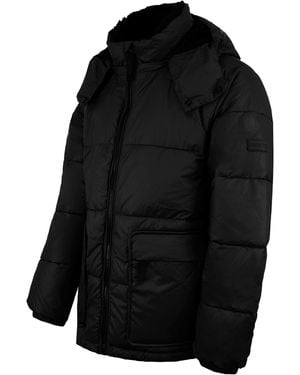 HUNTER Interpid Mid Puffer Coat - Black