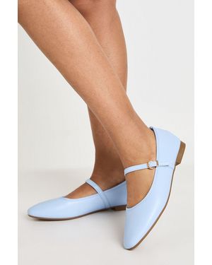Boohoo Mary Jane Ballet Flats - White
