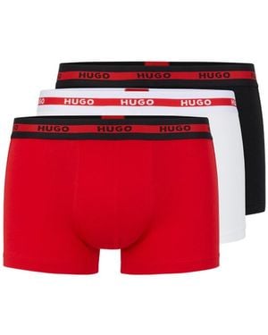 HUGO 3 Pack Cotton Planet Trunk - Red