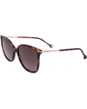 Carolina Herrera 55Mm Havana Sunglasses Her0229-S-Wr9-55 - Brown