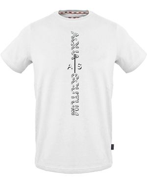 Aquascutum Crew Neck Short Sleeve Jersey T-Shirt - White
