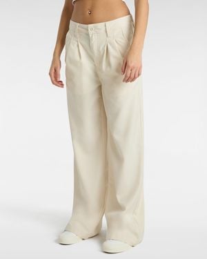 Vans Alder Relaxed Pleated Trousers - Natural