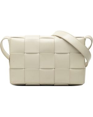Bottega Veneta Pre-Owned Nappa Intrecciato Cassette Crossbody - Metallic