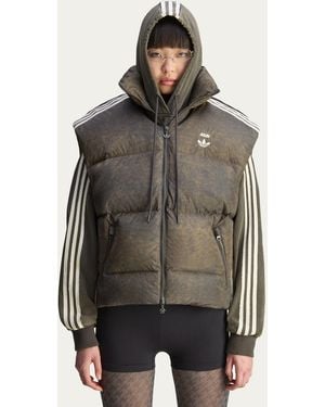 adidas Originals By Avavav Puffer Vest - Brown