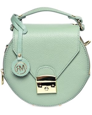 Roberta M Groen Rundleer Tas