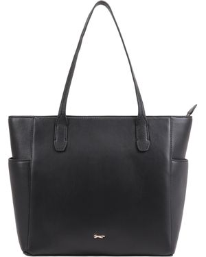 Paul Costelloe Lucinda Leather Shoulder Bag - Black