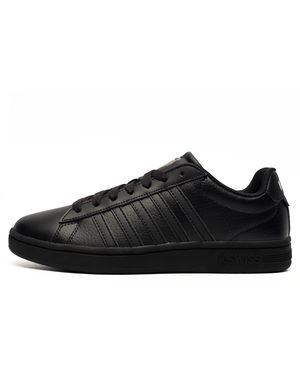 K-swiss Court Tiebreak Leather Trainers - Black