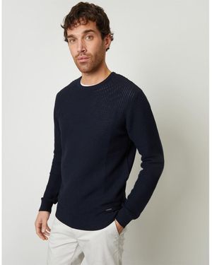 Threadbare Yarra Crew Neck Long Sleeve Jumper - Blue