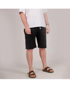 Original Penguin Cotton Sweat Shorts Knee Length - Black
