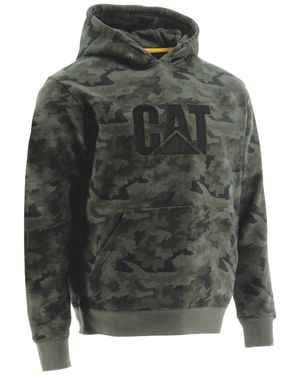 Caterpillar Trademark Cotton Hooded Sweatshirt - Green