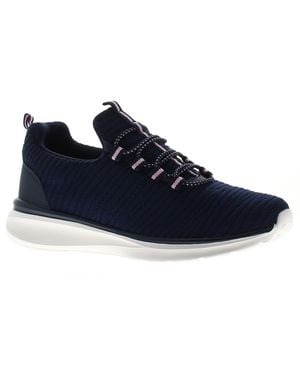 Surge Trainers Memory Foam Viviane Bungee Lace Textile - Blue