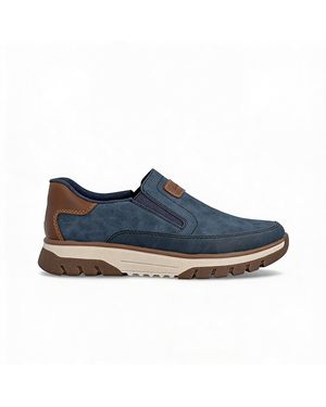 Rieker Stan Slip-On Trainers - Blue