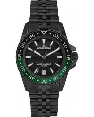 Jacques Lemans 1-2205Q Liverpool Diver Watch - Black