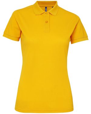 Asquith & Fox Ladies Short Sleeve Performance Blend Polo Shirt (Sunflower) - Yellow