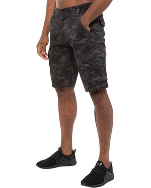 Kruze By Enzo Camo Shorts - Black