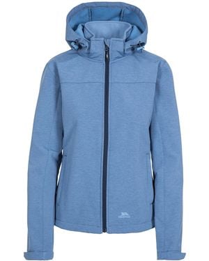 Trespass Ladies Leah Waterproof Softshell Jacket (Denim Marl) - Blue