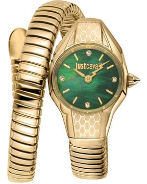 Just Cavalli Snake 316L Stainless Steel Watch - Metallic