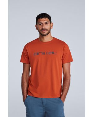 Mountain Warehouse 'Classico' Cotton T-Shirt Short Sleeve Breathable Casual Summer Tee - Orange