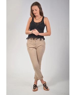 Secret Label Cropped Chinos Cotton - Natural