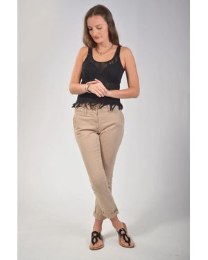 Secret Label Cropped Chinos Cotton - Natural