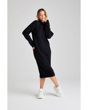 Urban Bliss Roll Neck Dress - Black