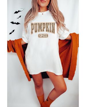 Azura Exchange Pompoenkruid Graphic Tee - Wit