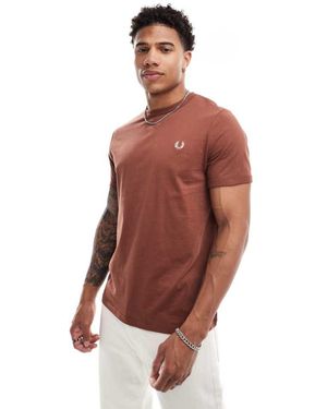 Fred Perry Ringer T-Shirt - Red