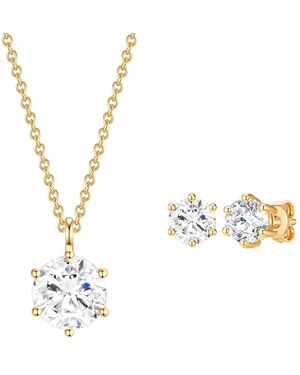Rafaela Donata Sterling Set (Necklace + Earring) - Metallic