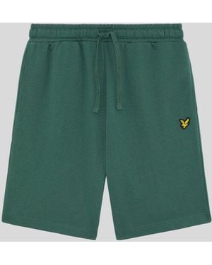 Lyle & Scott Cotton Sweat Shorts - Green