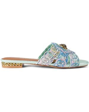 Kurt Geiger Chelsea Woven Flat Sdl Sandals - Blue