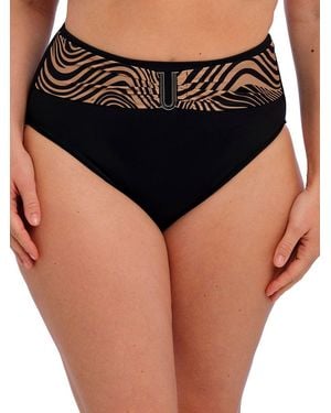 Fantasie Pemba Island High Waist Bikini Brief - Black