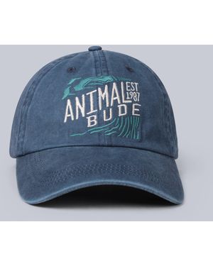 Mountain Warehouse Regional Bude Baseball Cap Adjustable Head Strap Everyday Casual Hat Cotton - Blue