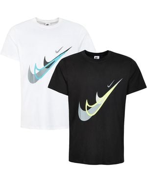 Nike 2 Pack Sportswear Graphic T Shirt - Black