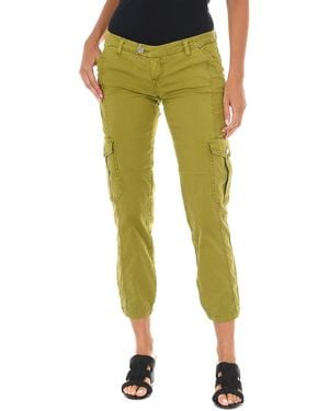 Met Long Trousers With Narrow Cut And Elastic Hems 70Dbf0646-R216 - Green