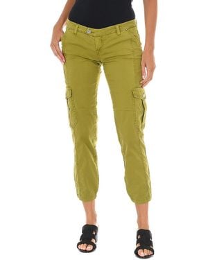 Met Long Trousers With Narrow Cut And Elastic Hems 70Dbf0646-R216 - Green