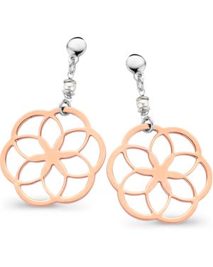 Orphelia 'Zahara' 925 Sterling Drop Earrings - Metallic