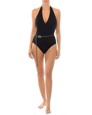 Michael Kors V-Neck Swimsuit Mm1K653 - Black