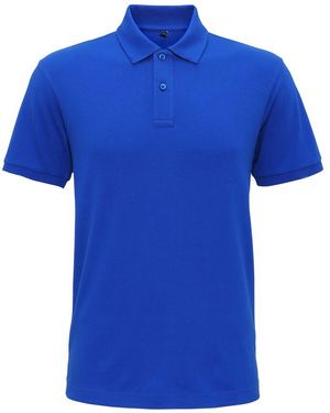 Asquith & Fox Super Smooth Knit Polo Shirt (Bright Royal) - Blue