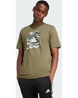 adidas Camo Shape Graphic Tee - Green