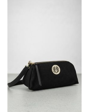 SVNX Crossbody Baguette Bag With Detail - Black