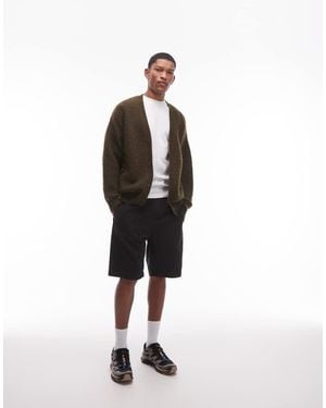 TOPMAN Washed Cotton Chino Shorts - White