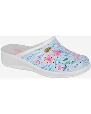 Dek Floral Clog - Blue