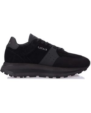 Lavair Men's Cursor Runner Trainers In Black - Blauw