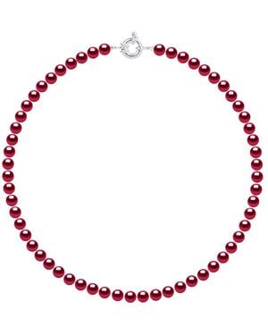 Ateliers Saint Germain Necklace Of Real Cultured Freshwater Pearls And Round 6-7 Mm