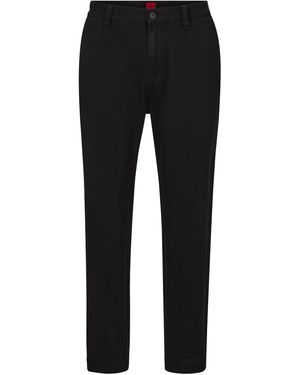 HUGO Tapered Fit Chinos - Black
