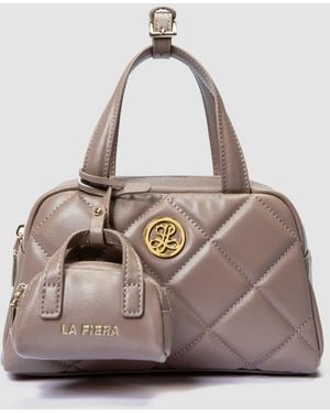 La Fileria Quilted Small Handbag - Natural