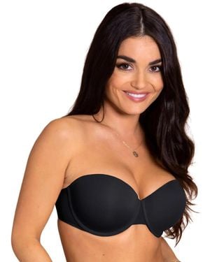 Pour Moi 26000 Definitions Push Up Strapless Bra - Black
