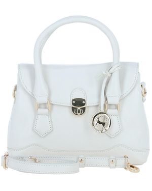 Ashwood Leather Elegant Handbag With Detachable Crossbody Strap - White