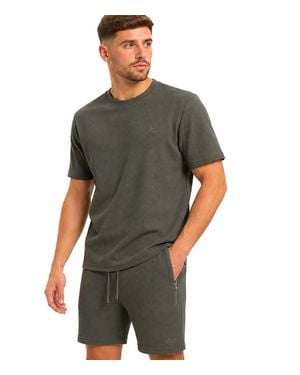 J.b.willis T-Shirt & Short Set Casual Summer Lounge - Grey