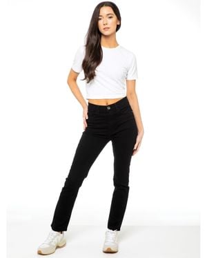 Enzo Straight Denim Jeans - Black